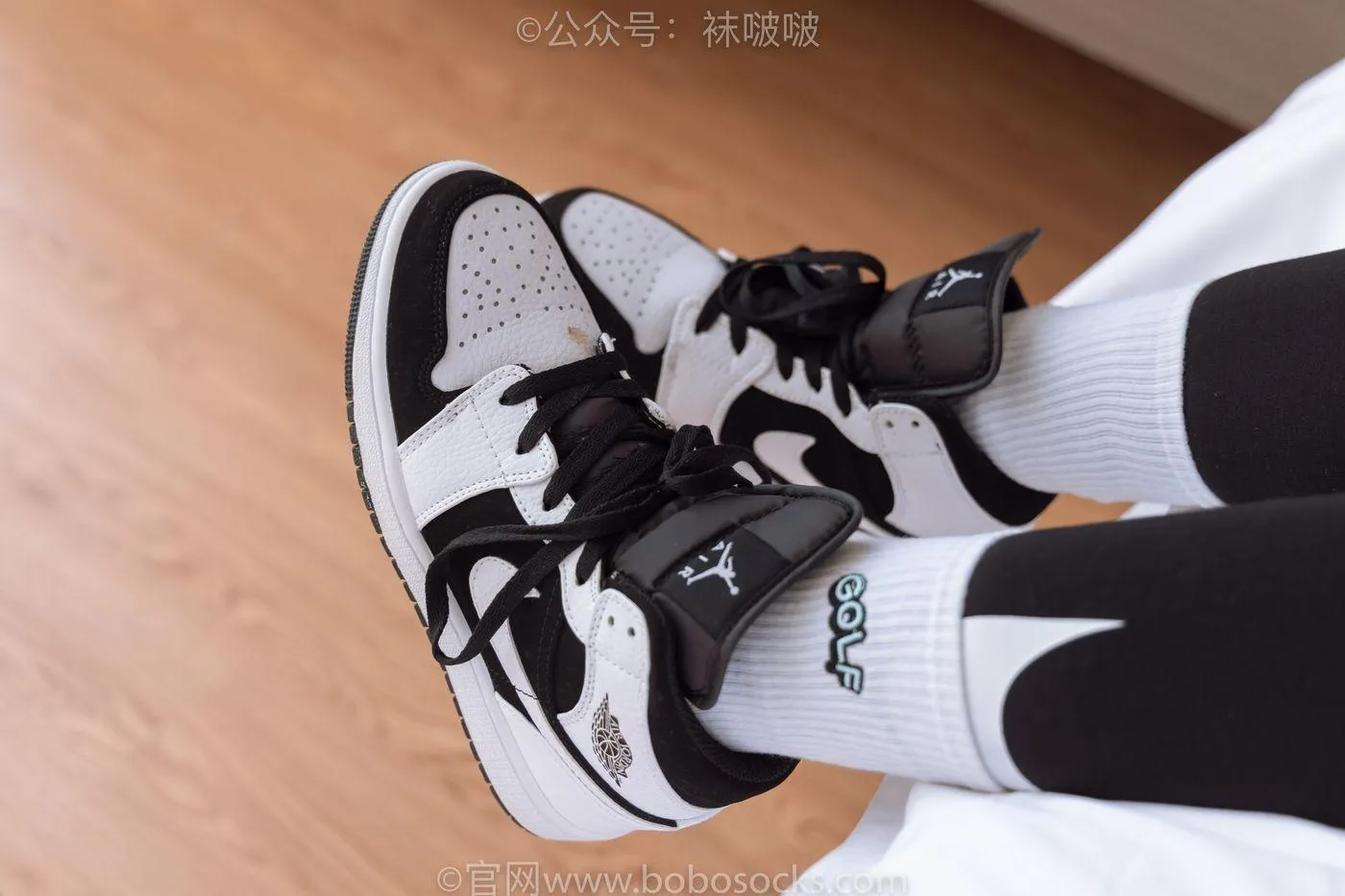 [BoBoSocks袜啵啵]NO.059 砂糖-AJ板鞋、白棉袜、裸足 [142P]插图1